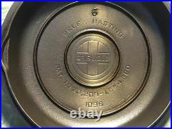 Griswold #6 Cast Iron High Dome Skillet Lid / Cover. 1096. HTF