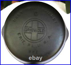 Griswold #6 Large Logo 699 Iron Skillet Vintage American Iron