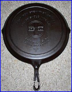 Griswold #665e Divided Breakfast Skillet Large Block Logo Erie Pa. USA Cast Iron