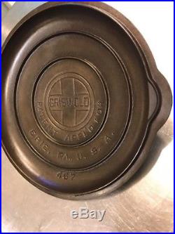 Griswold 7 Cast Iron Skillet Cover Lid