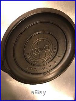 Griswold 7 Cast Iron Skillet Cover Lid