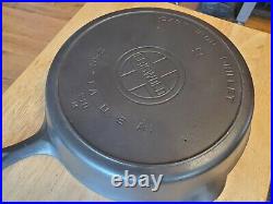 Griswold 710 Large Block Logo No. 9 With Heat Ring Cast Iron Skillet Restored