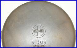 Griswold 716C #10 EP Skillet Small Logo Cleaned and Seasoned DEAD FLAT