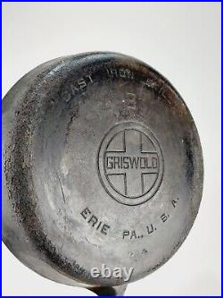 Griswold #8 10-1/2 Cast Iron Skillet 704 with Lid Vintage