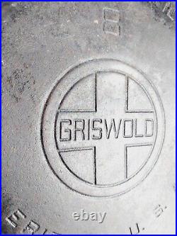 Griswold #8 10-1/2 Cast Iron Skillet 704 with Lid Vintage