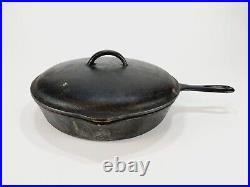 Griswold #8 10-1/2 Cast Iron Skillet 704 with Lid Vintage