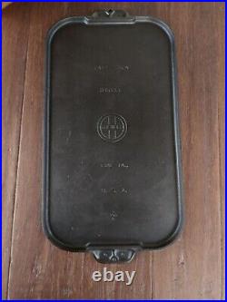 Griswold #8 Cast Iron Long Griddle With Large Block Logo Restored