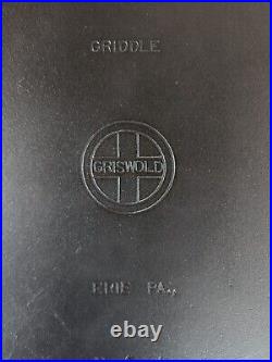 Griswold #8 Cast Iron Long Griddle With Large Block Logo Restored