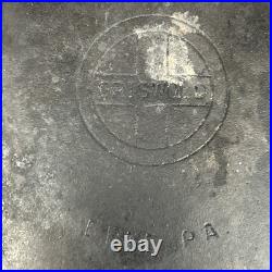 Griswold #8 Cast Iron Skillet #704 With High dome Lid #1098C Vtg SITS FLAT