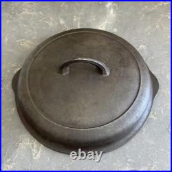 Griswold #8 Cast Iron Skillet #704 With High dome Lid #1098C Vtg SITS FLAT