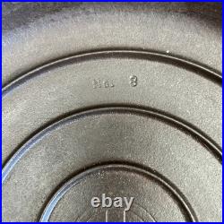 Griswold #8 Cast Iron Skillet #704 With High dome Lid #1098C Vtg SITS FLAT