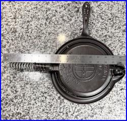 Griswold #8 Cast Iron Waffle Iron Slant Logo 314 315 327 Low Base Restored