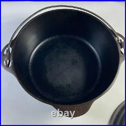 Griswold # 8 Dutch Oven 1278 A Cast Iron with Self Basting Lid 1288 B