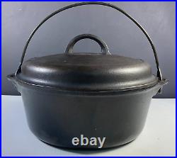 Griswold # 8 Dutch Oven 1278 A Cast Iron with Self Basting Lid 1288 B