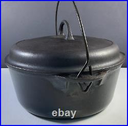 Griswold # 8 Dutch Oven 1278 A Cast Iron with Self Basting Lid 1288 B