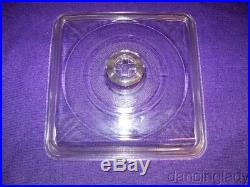 Griswold 9 1/2 Square Glass Skillet Cover Nice