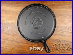 Griswold #9 Vintage Restored Cast Iron Griddle Large Block Logo 609