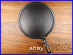 Griswold #9 Vintage Restored Cast Iron Griddle Large Block Logo 609