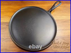 Griswold #9 Vintage Restored Cast Iron Griddle Large Block Logo 609