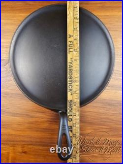 Griswold #9 Vintage Restored Cast Iron Griddle Large Block Logo 609