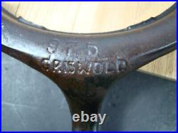 Griswold American #8 Cast Iron 3 PC Low Base Waffle Maker, complete, Restored