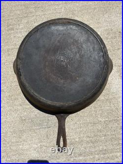 Griswold Antique Large Cast Iron Skillet Erie PA. 719 A NO. 12 Rocks @Read@