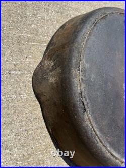 Griswold Antique Large Cast Iron Skillet Erie PA. 719 A NO. 12 Rocks @Read@