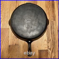 Griswold Antique Large Cast Iron Skillet Erie PA. 719 A NO. 12 Very Good Black