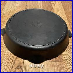 Griswold Antique Large Cast Iron Skillet Erie PA. 719 A NO. 12 Very Good Black