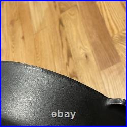 Griswold Antique Large Cast Iron Skillet Erie PA. 719 A NO. 12 Very Good Black