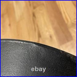 Griswold Antique Large Cast Iron Skillet Erie PA. 719 A NO. 12 Very Good Black