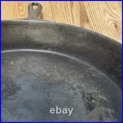 Griswold Antique Large Cast Iron Skillet Erie PA. 719 A NO. 12 Very Good Black