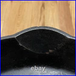 Griswold Antique Large Cast Iron Skillet Erie PA. 719 A NO. 12 Very Good Black