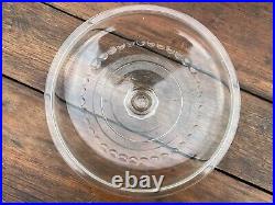 Griswold Cast Iron #10 Glass Lid with Logo Handle