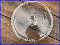 Griswold Cast Iron #10 Glass Lid with Logo Handle