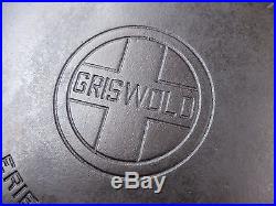 Griswold Cast Iron #10 Large Block Logo Skillet Smooth Bottom