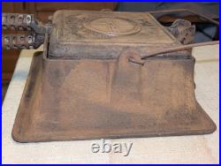 Griswold Cast Iron #11 American HIGH BASE Waffle Iron 3270/987 Base