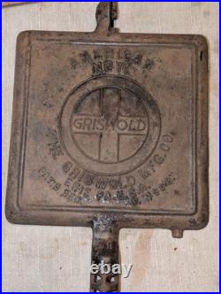 Griswold Cast Iron #11 American HIGH BASE Waffle Iron 3270/987 Base