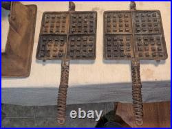 Griswold Cast Iron #11 American HIGH BASE Waffle Iron 3270/987 Base