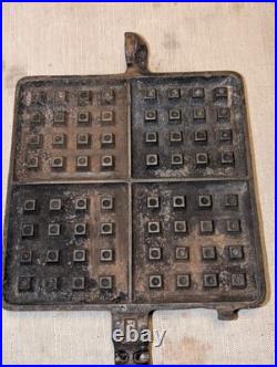 Griswold Cast Iron #11 American HIGH BASE Waffle Iron 3270/987 Base