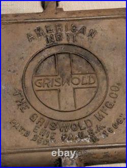 Griswold Cast Iron #11 American HIGH BASE Waffle Iron 3270/987 Base
