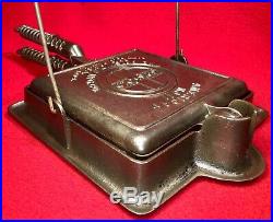 Griswold Cast Iron # 11 Square Low Base Waffle Iron