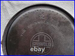 Griswold Cast Iron #12 Large Logo Bailed Griddle