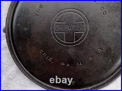 Griswold Cast Iron #12 Large Logo Bailed Griddle