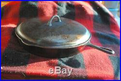 Griswold Cast Iron #12 Skillet With Matching Lid (No's 719B AND 472)