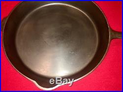 Griswold Cast Iron # 13 Skillet Large Block Logo with Smoke Ring