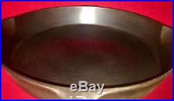 Griswold Cast Iron # 13 Skillet Large Block Logo with Smoke Ring