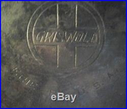 Griswold Cast Iron # 13 Skillet Slant Logo EPU