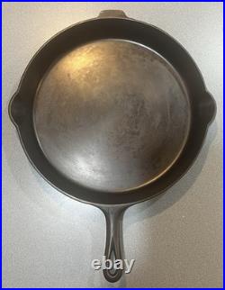 Griswold Cast Iron #14 Large Block Logo Skillet With Heat Ring Restored Pan
