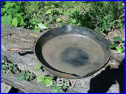 Griswold Cast Iron #14 Large Block Logo Skillet with Heat Ring 718